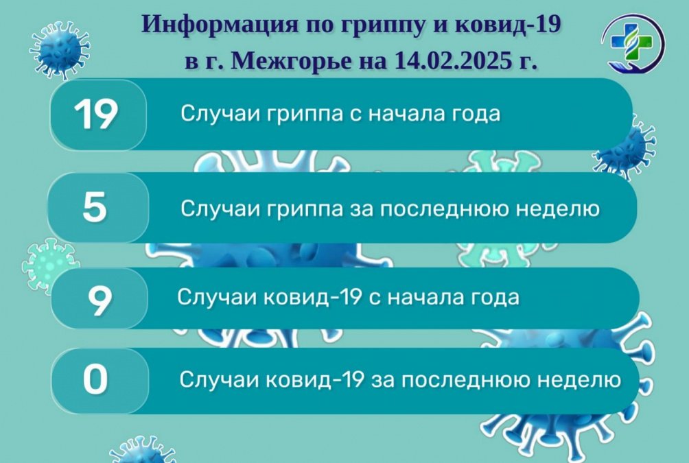Информация по ковид-19 и гриппу в г. Межгорье на 14.02.2025 г.